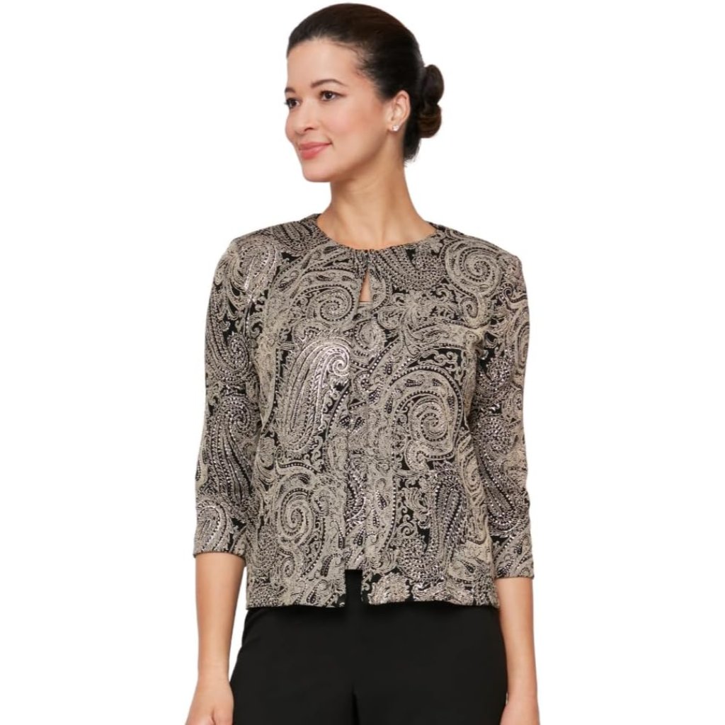 Womens Jacket And Scoop Tank Top Twinset Petite And Regular Sizes